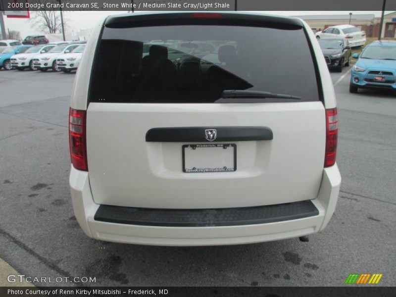 Stone White / Medium Slate Gray/Light Shale 2008 Dodge Grand Caravan SE