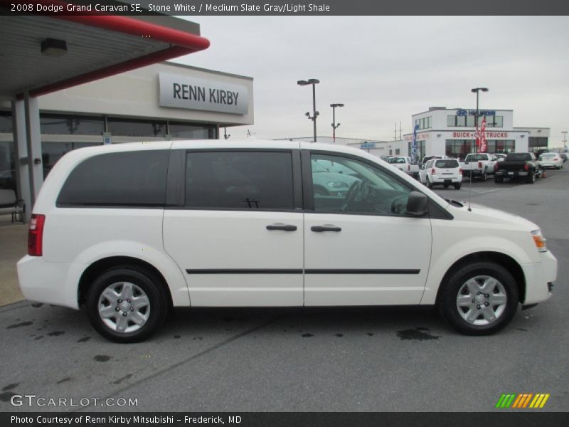 Stone White / Medium Slate Gray/Light Shale 2008 Dodge Grand Caravan SE