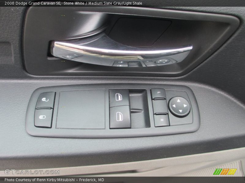 Stone White / Medium Slate Gray/Light Shale 2008 Dodge Grand Caravan SE