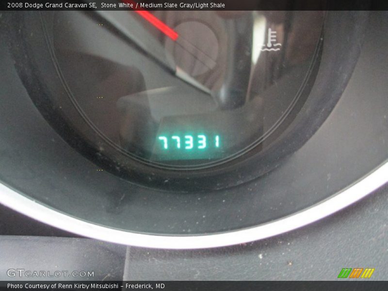 Stone White / Medium Slate Gray/Light Shale 2008 Dodge Grand Caravan SE