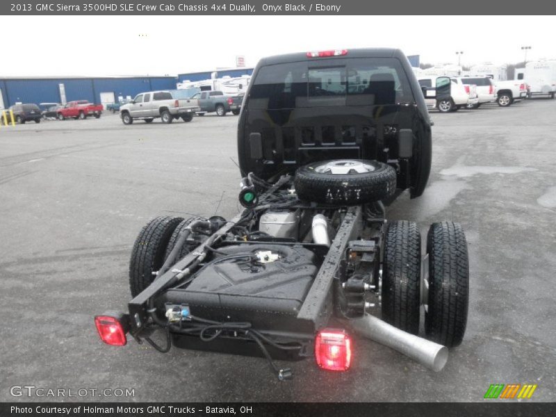 Onyx Black / Ebony 2013 GMC Sierra 3500HD SLE Crew Cab Chassis 4x4 Dually