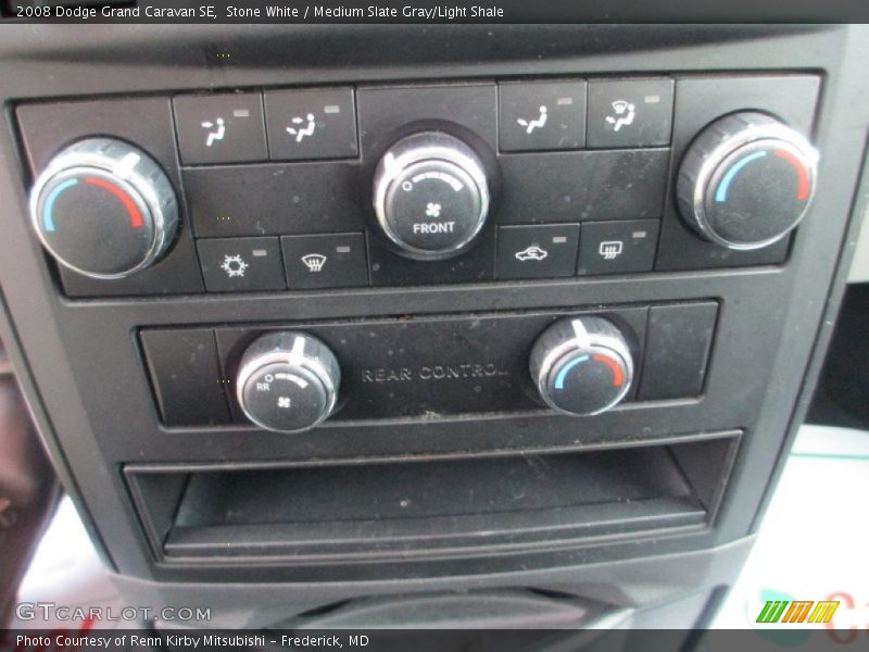 Stone White / Medium Slate Gray/Light Shale 2008 Dodge Grand Caravan SE