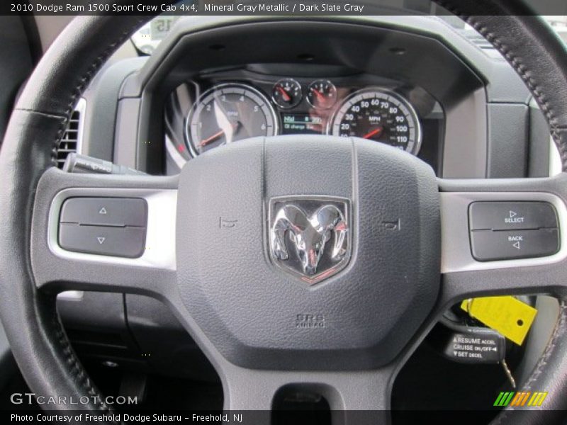 Mineral Gray Metallic / Dark Slate Gray 2010 Dodge Ram 1500 Sport Crew Cab 4x4
