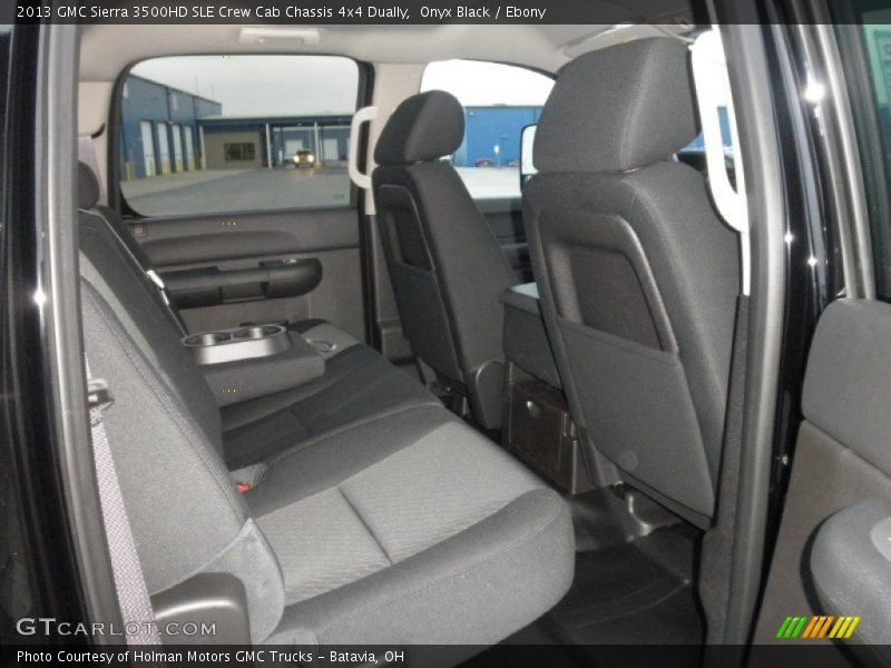 Onyx Black / Ebony 2013 GMC Sierra 3500HD SLE Crew Cab Chassis 4x4 Dually