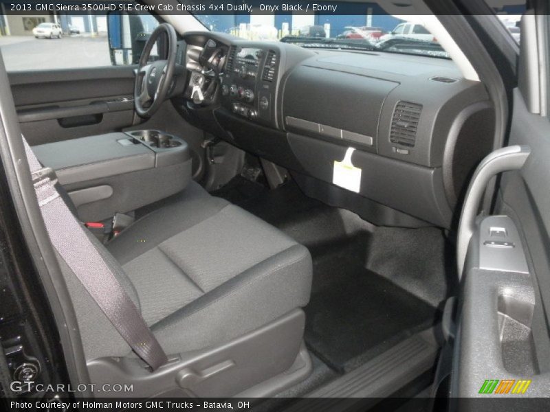 Onyx Black / Ebony 2013 GMC Sierra 3500HD SLE Crew Cab Chassis 4x4 Dually