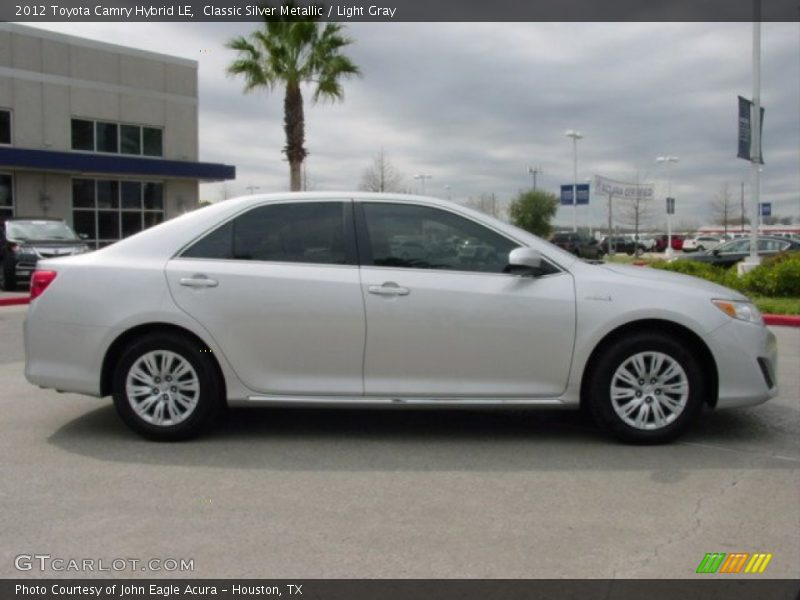 Classic Silver Metallic / Light Gray 2012 Toyota Camry Hybrid LE