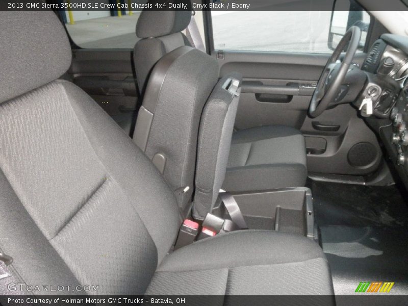 Onyx Black / Ebony 2013 GMC Sierra 3500HD SLE Crew Cab Chassis 4x4 Dually