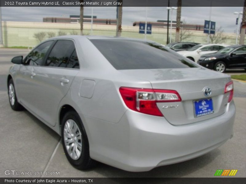 Classic Silver Metallic / Light Gray 2012 Toyota Camry Hybrid LE