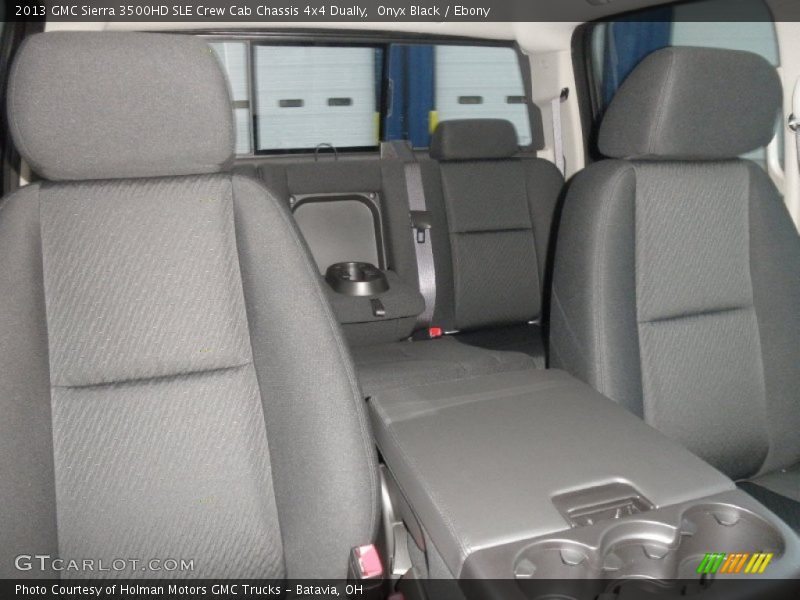 Onyx Black / Ebony 2013 GMC Sierra 3500HD SLE Crew Cab Chassis 4x4 Dually
