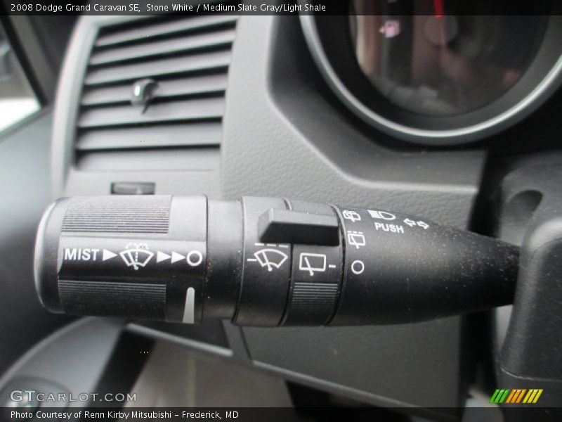 Stone White / Medium Slate Gray/Light Shale 2008 Dodge Grand Caravan SE