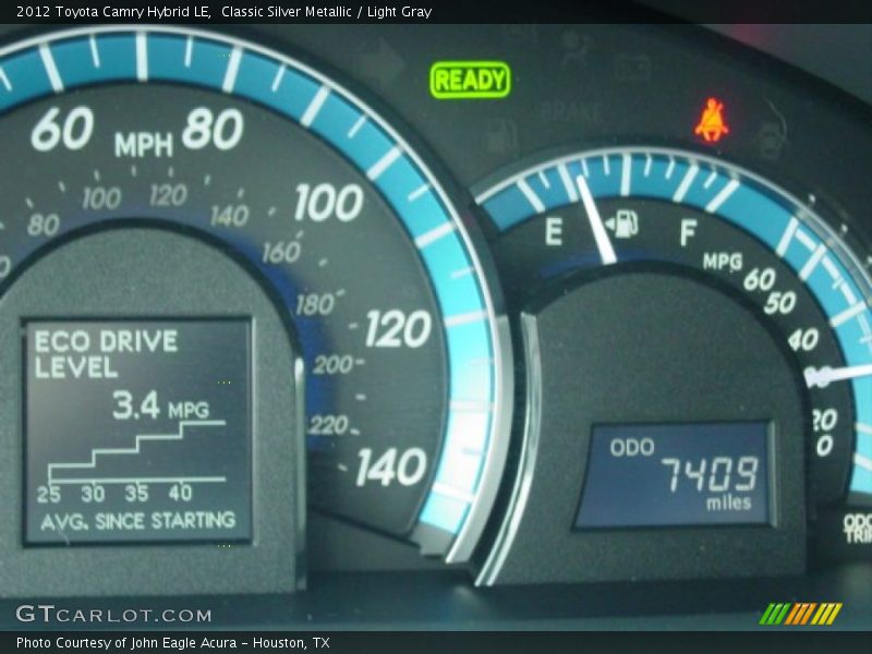 Classic Silver Metallic / Light Gray 2012 Toyota Camry Hybrid LE