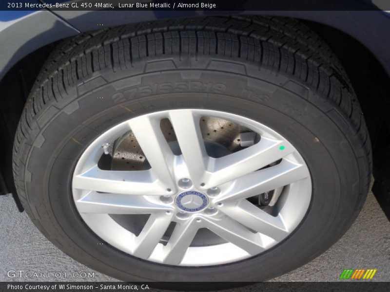 Lunar Blue Metallic / Almond Beige 2013 Mercedes-Benz GL 450 4Matic