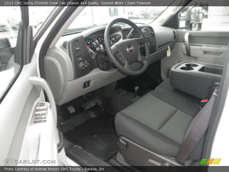 Summit White / Dark Titanium 2013 GMC Sierra 3500HD Crew Cab Chassis 4x4 Dually