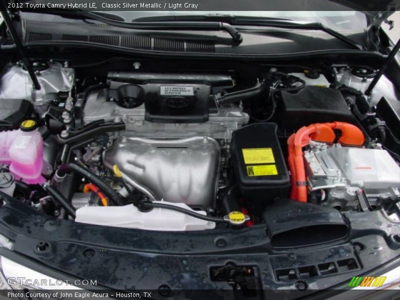  2012 Camry Hybrid LE Engine - 2.4 Liter H DOHC 16-Valve Dual VVT-i 4 Cylinder Gasoline/Electric Hybrid Engine