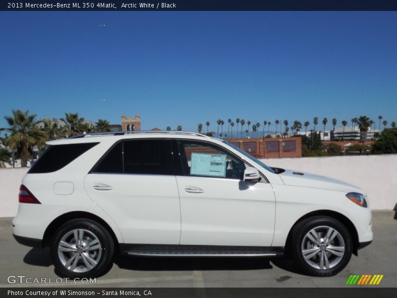 Arctic White / Black 2013 Mercedes-Benz ML 350 4Matic
