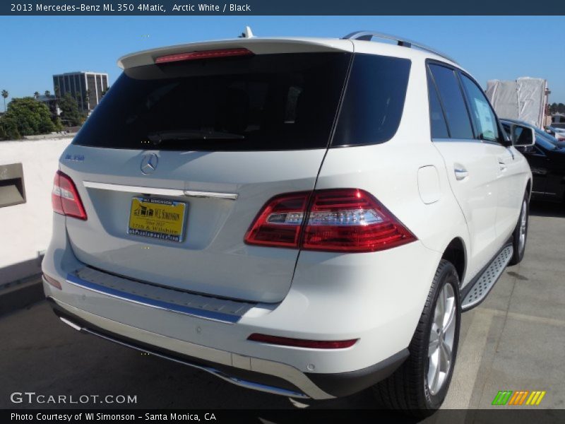 Arctic White / Black 2013 Mercedes-Benz ML 350 4Matic