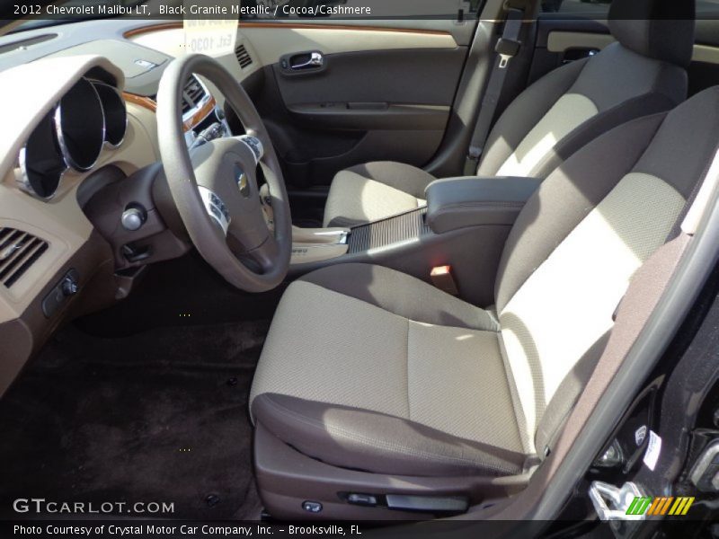 Black Granite Metallic / Cocoa/Cashmere 2012 Chevrolet Malibu LT