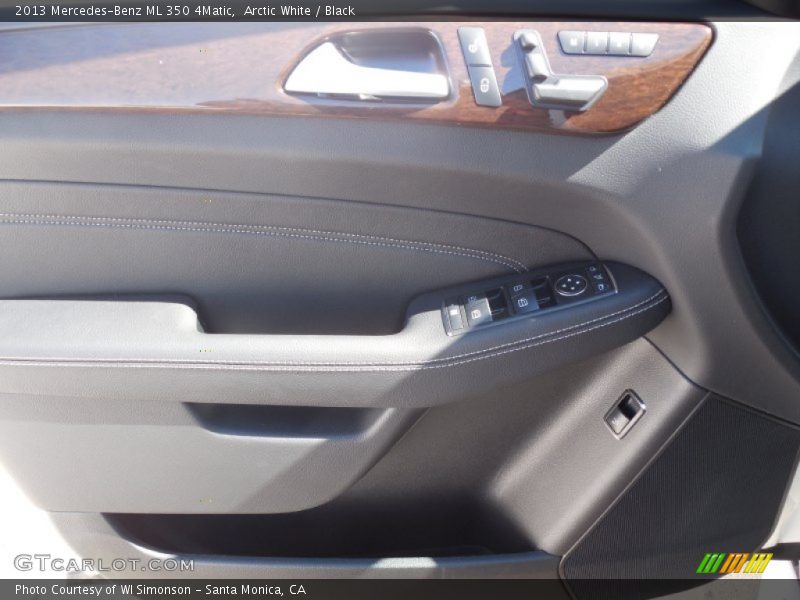 Arctic White / Black 2013 Mercedes-Benz ML 350 4Matic