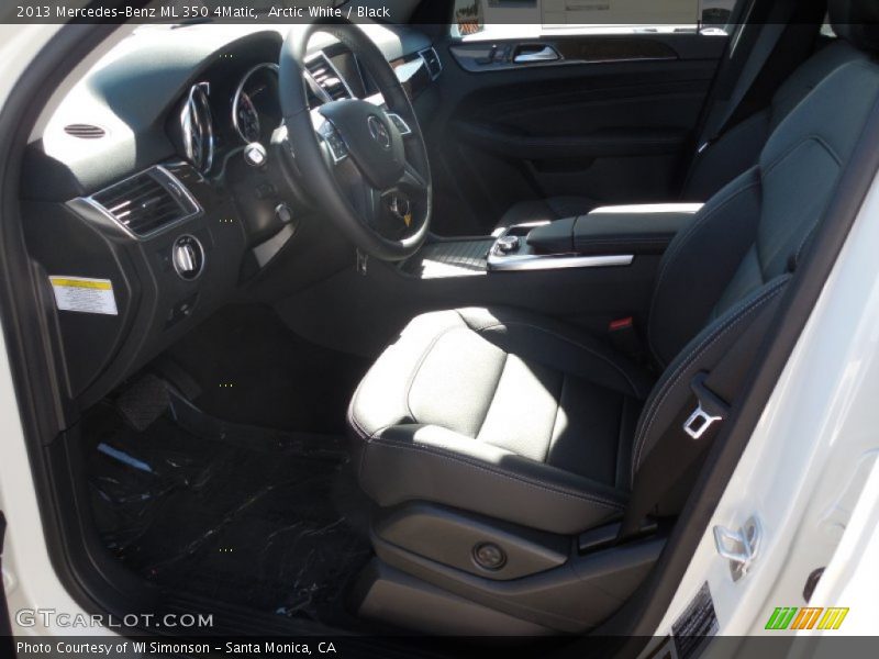 Arctic White / Black 2013 Mercedes-Benz ML 350 4Matic