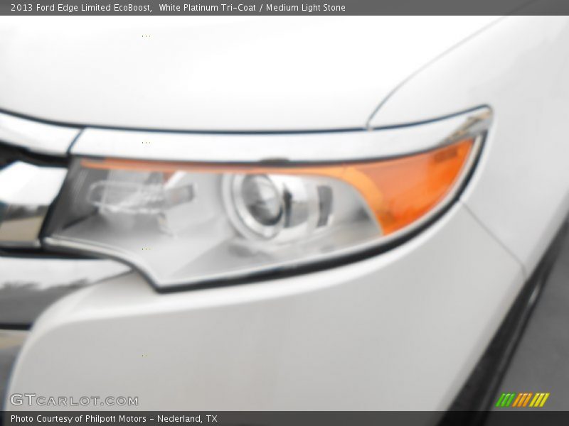 White Platinum Tri-Coat / Medium Light Stone 2013 Ford Edge Limited EcoBoost