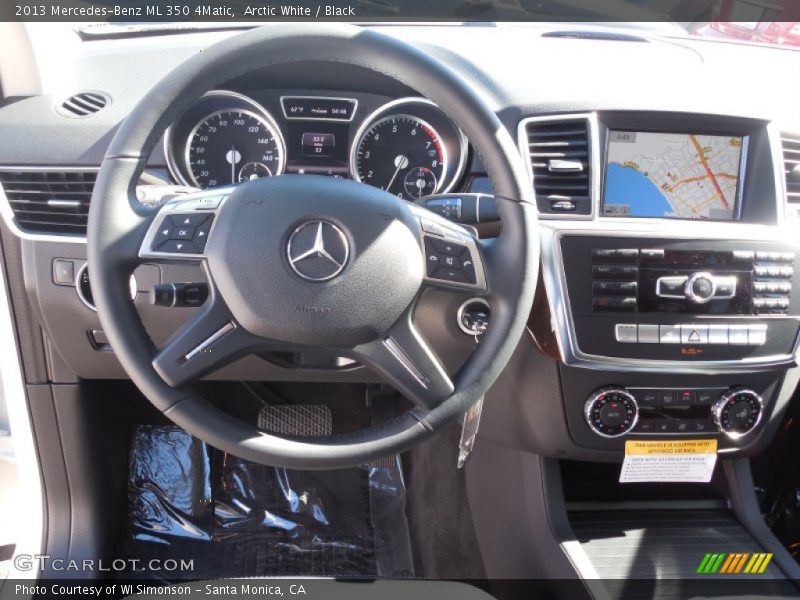 Arctic White / Black 2013 Mercedes-Benz ML 350 4Matic
