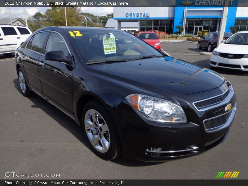 Black Granite Metallic / Cocoa/Cashmere 2012 Chevrolet Malibu LT