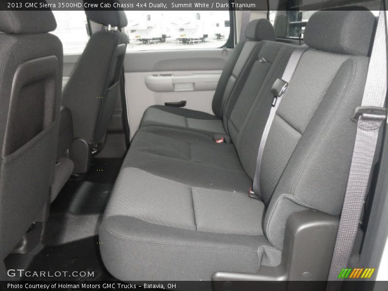 Summit White / Dark Titanium 2013 GMC Sierra 3500HD Crew Cab Chassis 4x4 Dually