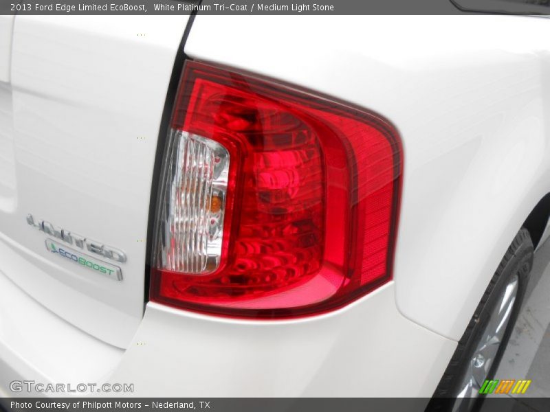 White Platinum Tri-Coat / Medium Light Stone 2013 Ford Edge Limited EcoBoost