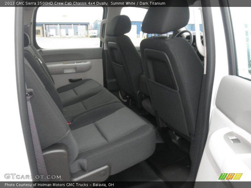 Summit White / Dark Titanium 2013 GMC Sierra 3500HD Crew Cab Chassis 4x4 Dually