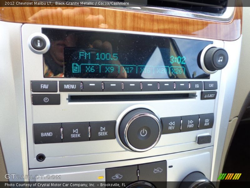 Black Granite Metallic / Cocoa/Cashmere 2012 Chevrolet Malibu LT