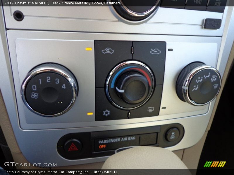 Black Granite Metallic / Cocoa/Cashmere 2012 Chevrolet Malibu LT