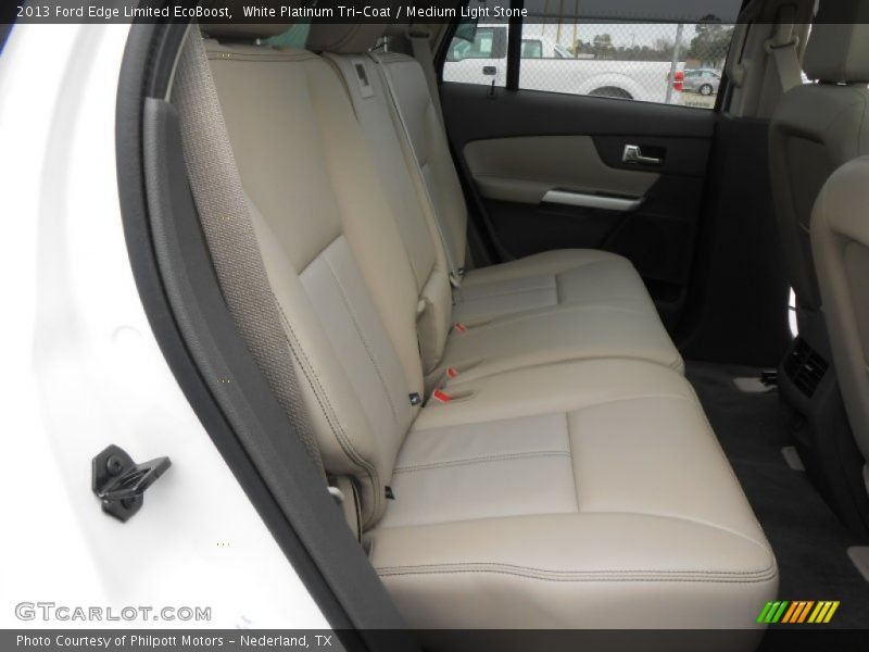 White Platinum Tri-Coat / Medium Light Stone 2013 Ford Edge Limited EcoBoost