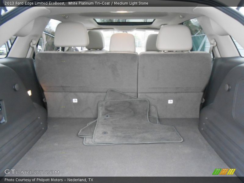 White Platinum Tri-Coat / Medium Light Stone 2013 Ford Edge Limited EcoBoost