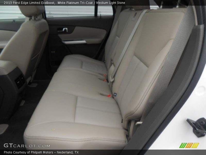 White Platinum Tri-Coat / Medium Light Stone 2013 Ford Edge Limited EcoBoost