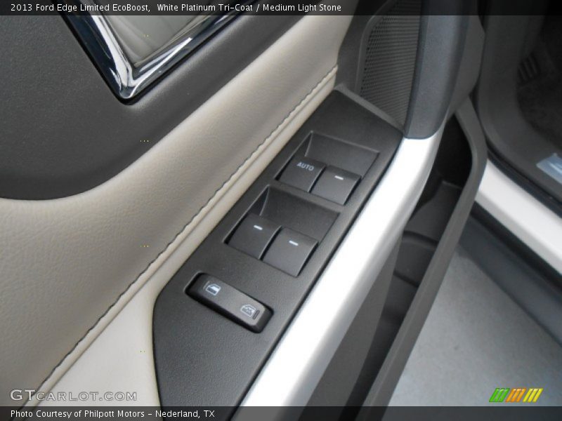 White Platinum Tri-Coat / Medium Light Stone 2013 Ford Edge Limited EcoBoost