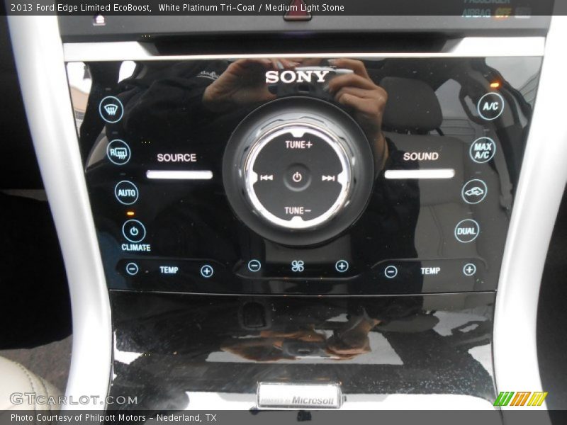 White Platinum Tri-Coat / Medium Light Stone 2013 Ford Edge Limited EcoBoost