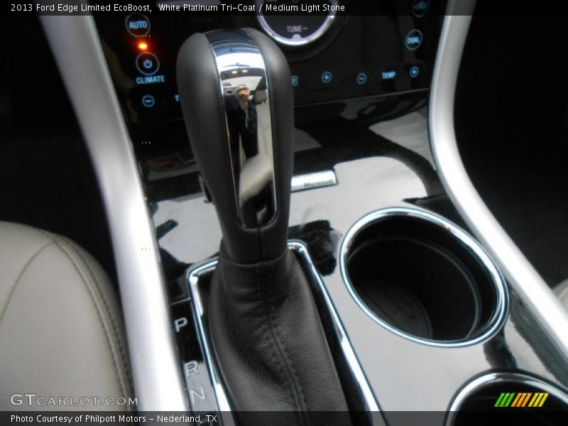 White Platinum Tri-Coat / Medium Light Stone 2013 Ford Edge Limited EcoBoost