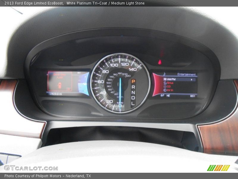 White Platinum Tri-Coat / Medium Light Stone 2013 Ford Edge Limited EcoBoost