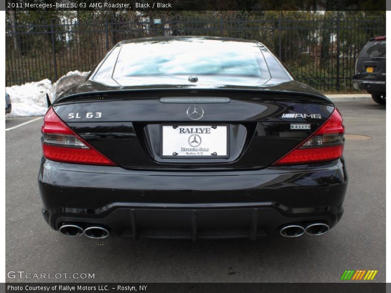 Black / Black 2011 Mercedes-Benz SL 63 AMG Roadster