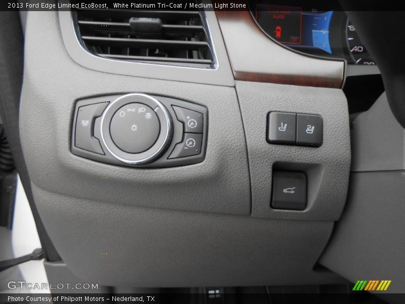 White Platinum Tri-Coat / Medium Light Stone 2013 Ford Edge Limited EcoBoost