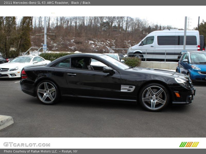 Black / Black 2011 Mercedes-Benz SL 63 AMG Roadster