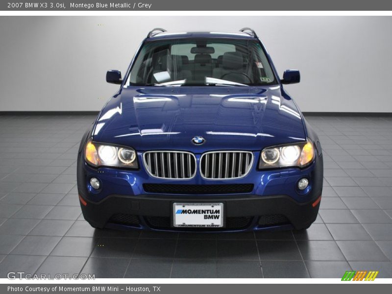 Montego Blue Metallic / Grey 2007 BMW X3 3.0si