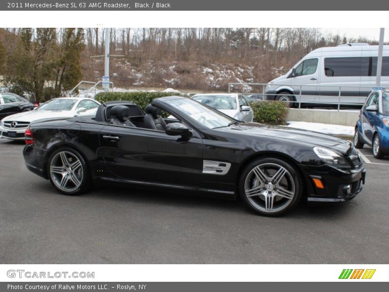 Black / Black 2011 Mercedes-Benz SL 63 AMG Roadster