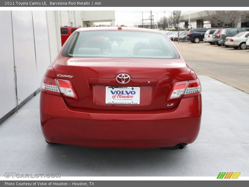 Barcelona Red Metallic / Ash 2011 Toyota Camry LE
