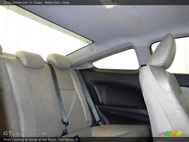 Rallye Red / Gray 2013 Honda Civic LX Coupe