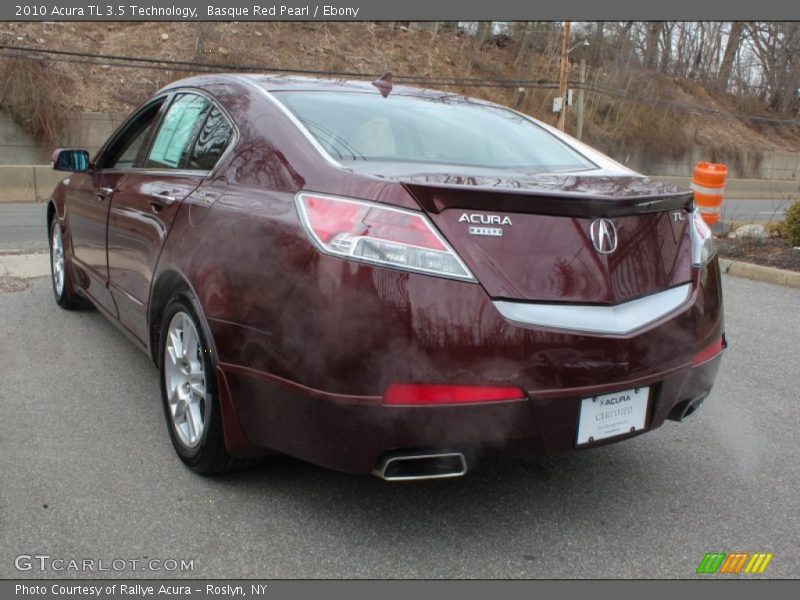 Basque Red Pearl / Ebony 2010 Acura TL 3.5 Technology