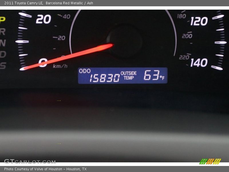 Barcelona Red Metallic / Ash 2011 Toyota Camry LE