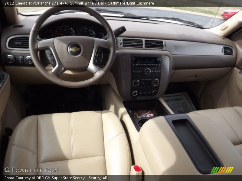 Summit White / Dark Cashmere/Light Cashmere 2012 Chevrolet Avalanche Z71 4x4