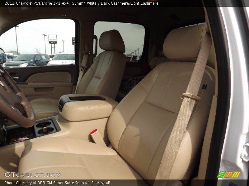 Summit White / Dark Cashmere/Light Cashmere 2012 Chevrolet Avalanche Z71 4x4