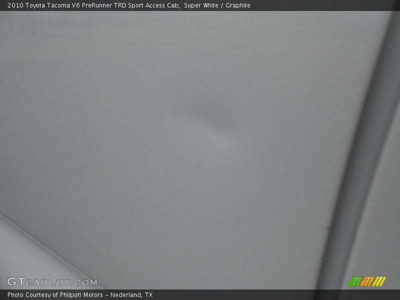 Super White / Graphite 2010 Toyota Tacoma V6 PreRunner TRD Sport Access Cab